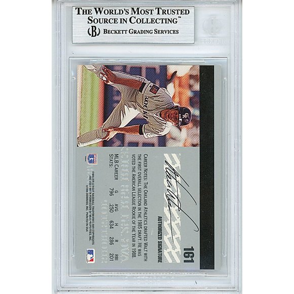 Walt Weiss Rockies Signed 1995 Studio Baseball Card Beckett BAS Autographed Slab - Picture 4 of 6